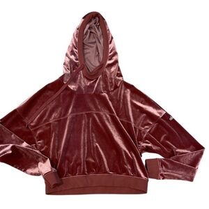 ALO Yoga Velvet Hoodie in Dusty Rose